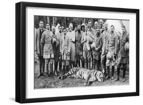 The Prince of Wales Tiger Shooting in Nepal, the Indian Tour, 1921-null-Framed Giclee Print