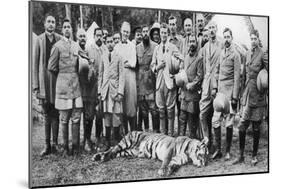 The Prince of Wales Tiger Shooting in Nepal, the Indian Tour, 1921-null-Mounted Giclee Print