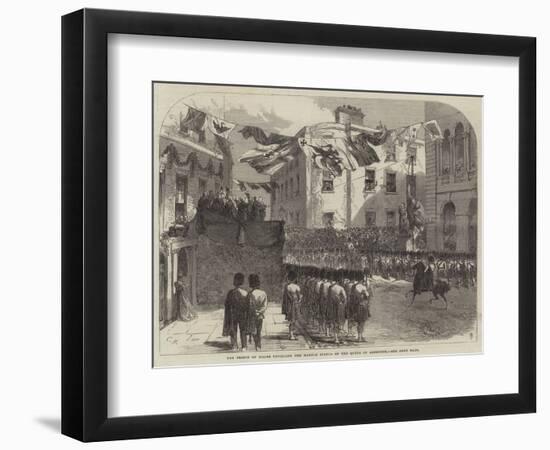 The Prince of Wales Unveiling the Marble Statue of the Queen at Aberdeen-null-Framed Giclee Print