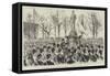 The Prince of Wales Unveiling the Memorial to the Prince Imperial at Woolwich-null-Framed Stretched Canvas