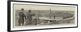 The Prince of Wales Viewing the City of Stockholm from the Mosebacke Elevator-null-Framed Giclee Print