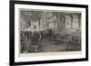 The Prince of Wales Viewing the Illuminations at Bombay-null-Framed Giclee Print