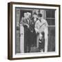 The Prince of Wales visiting a miners cottage in the Northeast of England, 1929 (1936)-null-Framed Photographic Print