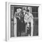 The Prince of Wales visiting a miners cottage in the Northeast of England, 1929 (1936)-null-Framed Photographic Print