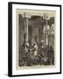 The Prince of Wales Visiting the Monkey Temple, Benares-Godefroy Durand-Framed Giclee Print