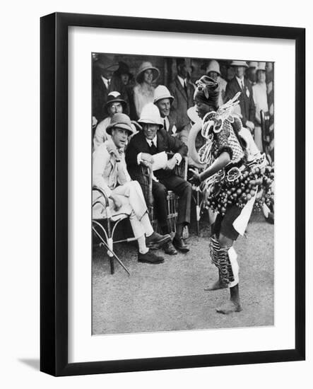 The Prince of Wales Watching a Traditional Dance, Freetown, Sierra Leone, 1925-null-Framed Giclee Print