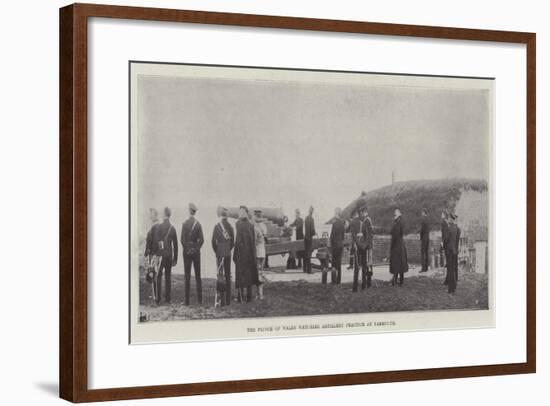 The Prince of Wales Watching Artillery Practice at Yarmouth-null-Framed Giclee Print