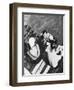 The Prince of Wales with Friends on a Raft, the Riviera, C1930S-null-Framed Giclee Print