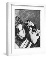 The Prince of Wales with Friends on a Raft, the Riviera, C1930S-null-Framed Giclee Print