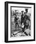 The Prince of Wales with George V, at a Gas School During the First World War, 1914-1918-null-Framed Giclee Print