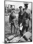 The Prince of Wales with George V, at a Gas School During the First World War, 1914-1918-null-Mounted Giclee Print