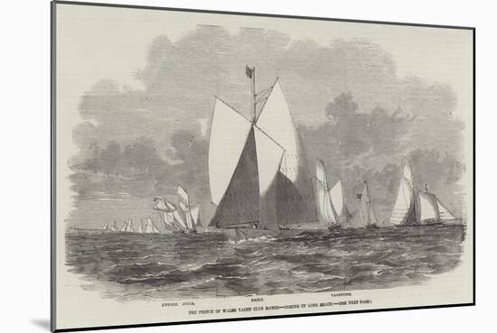 The Prince of Wales Yacht Club Match, Coming Up Long Reach-null-Mounted Giclee Print