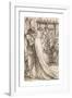 The Prince's Progress - Compositional Study for 'You Should Have Wept Her Yesterday'-Dante Gabriel Rossetti-Framed Premium Giclee Print