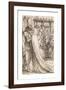 The Prince's Progress - Compositional Study for 'You Should Have Wept Her Yesterday'-Dante Gabriel Rossetti-Framed Premium Giclee Print