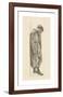 The Prince's Progress - Figure Study of the Prince for 'You Should Have Wept Her Yesterday'-Dante Gabriel Rossetti-Framed Premium Giclee Print