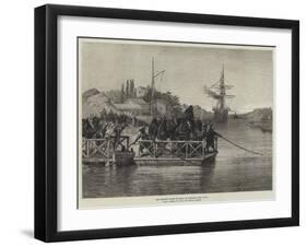 The Prince's Route to India, El Kantara, Suez Canal-null-Framed Giclee Print
