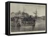 The Prince's Route to India, El Kantara, Suez Canal-null-Framed Stretched Canvas