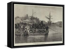 The Prince's Route to India, El Kantara, Suez Canal-null-Framed Stretched Canvas