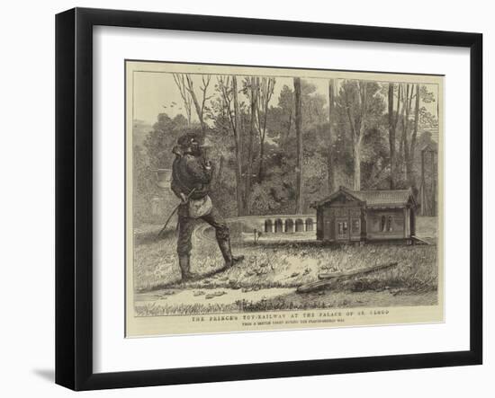 The Prince's Toy-Railway at the Palace of St Cloud-null-Framed Giclee Print