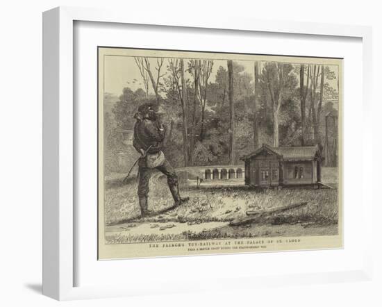 The Prince's Toy-Railway at the Palace of St Cloud-null-Framed Giclee Print