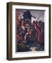 "The Prince to His Father Kneels Lowly: His Is the Battle - His Wholly!"-Archibald Webb-Framed Giclee Print