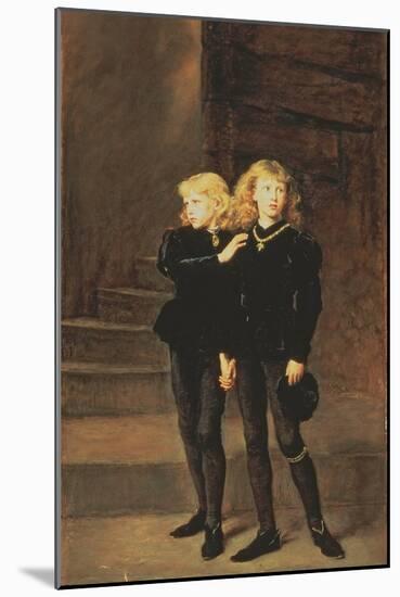 The Princes Edward and Richard in the Tower, 1878-John Everett Millais-Mounted Giclee Print