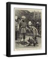 The Princes Habibullah and Nasrullah Greeting their Father the Amir-William Small-Framed Giclee Print