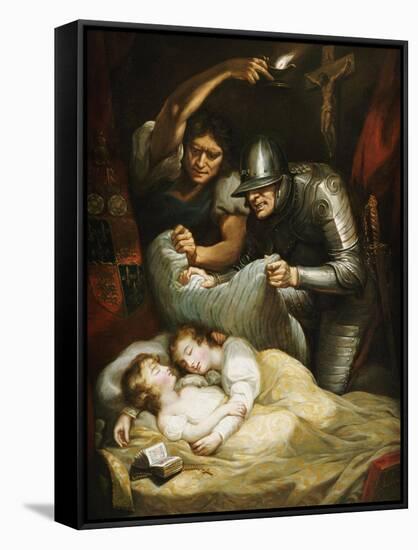 The Princes in the Tower-James Northcote-Framed Stretched Canvas