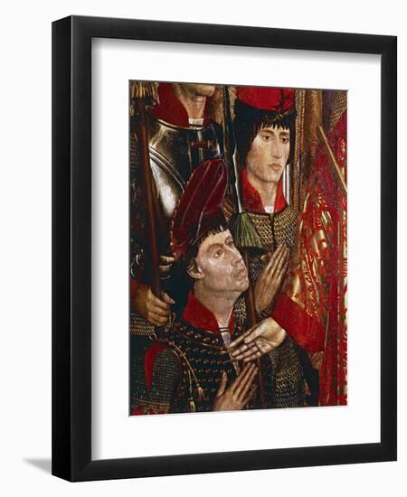 The Princes of Braganza, Detail of Altarpiece of San Vincenzo-Nuno Goncalves-Framed Giclee Print