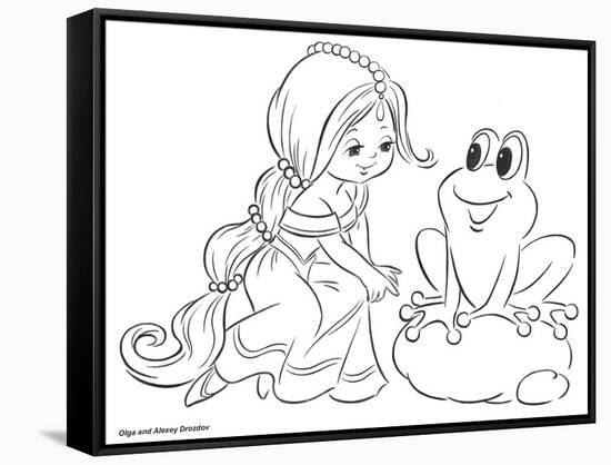 The Princess and the Frog-Olga And Alexey Drozdov-Framed Stretched Canvas
