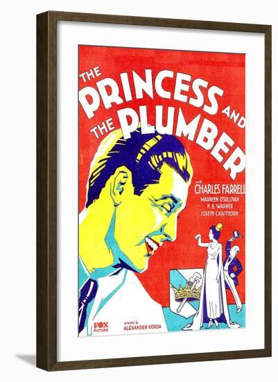 THE PRINCESS AND THE PLUMBER-null-Framed Art Print