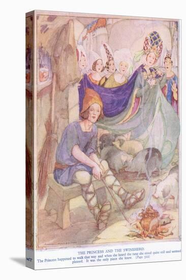 The Princess and the Swineherd-Anne Anderson-Stretched Canvas