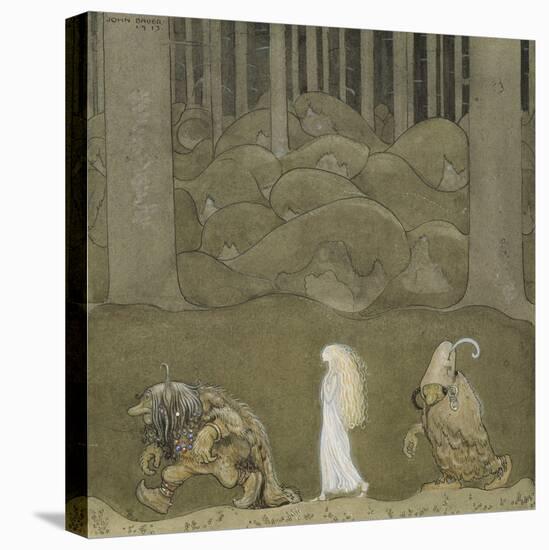 The Princess and the Trolls, 1913-John Bauer-Stretched Canvas