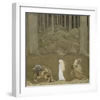 The Princess and the Trolls-John Bauer-Framed Giclee Print