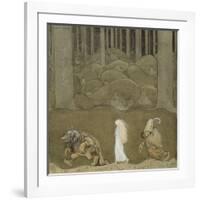 The Princess and the Trolls-John Bauer-Framed Giclee Print