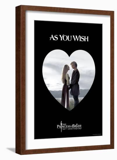 The Princess Bride - As You Wish Heart-null-Framed Art Print