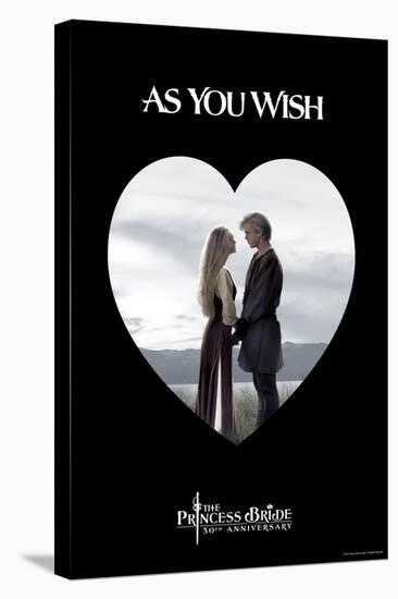 The Princess Bride - As You Wish Heart-null-Stretched Canvas