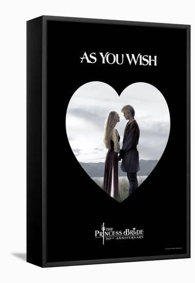 The Princess Bride - As You Wish Heart-null-Framed Stretched Canvas