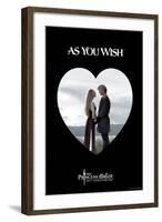 The Princess Bride - As You Wish Heart-null-Framed Art Print