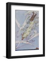 The Princess Carried by the Swans-Harry Clarke-Framed Photographic Print