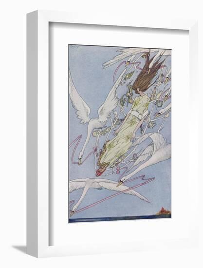 The Princess Carried by the Swans-Harry Clarke-Framed Photographic Print
