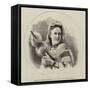 The Princess Elizabeth of Roumania in the National Peasant Costume of Roumania-null-Framed Stretched Canvas