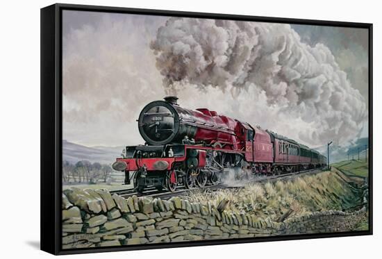 The Princess Elizabeth Storms North in All Weathers-David Nolan-Framed Stretched Canvas