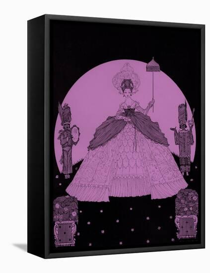 The princess - from-Harry Clarke-Framed Stretched Canvas