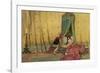 The Princess is Woken by the Prince's Kiss-Warwick Goble-Framed Photographic Print