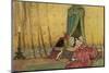 The Princess is Woken by the Prince's Kiss-Warwick Goble-Mounted Photographic Print