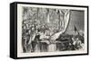 The Princess Louise at Portsmouth, Christening of the Inflexible, 1876, Uk-null-Framed Stretched Canvas