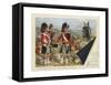 The Princess Louise's Argyll and Sutherland Highlanders-Richard Simkin-Framed Stretched Canvas