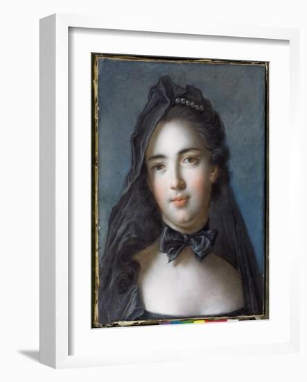 The Princess of Beauveau, Nee Sophie Charlotte De La Tour D'Auvergne-Jean-Marc Nattier-Framed Giclee Print