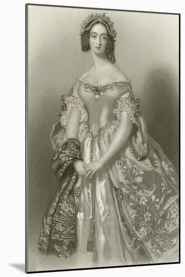 The Princess of Capua-Alfred-edward Chalon-Mounted Giclee Print